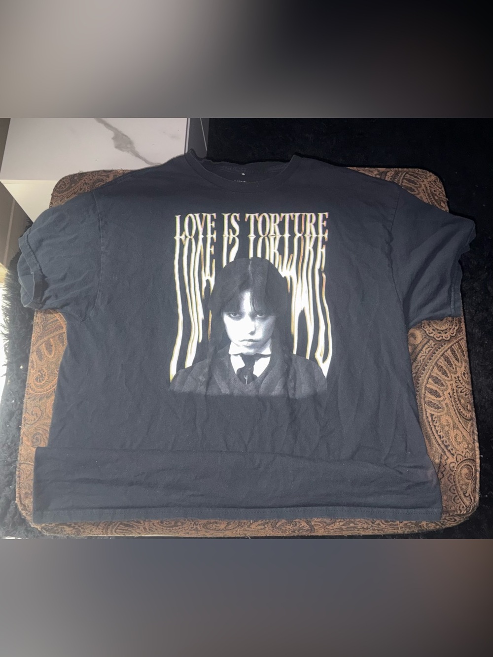 Black Graphic Tee - Love Is Torture